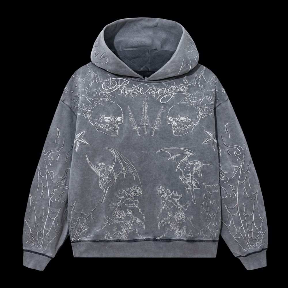 Revenge metallic Tattoo hoodie